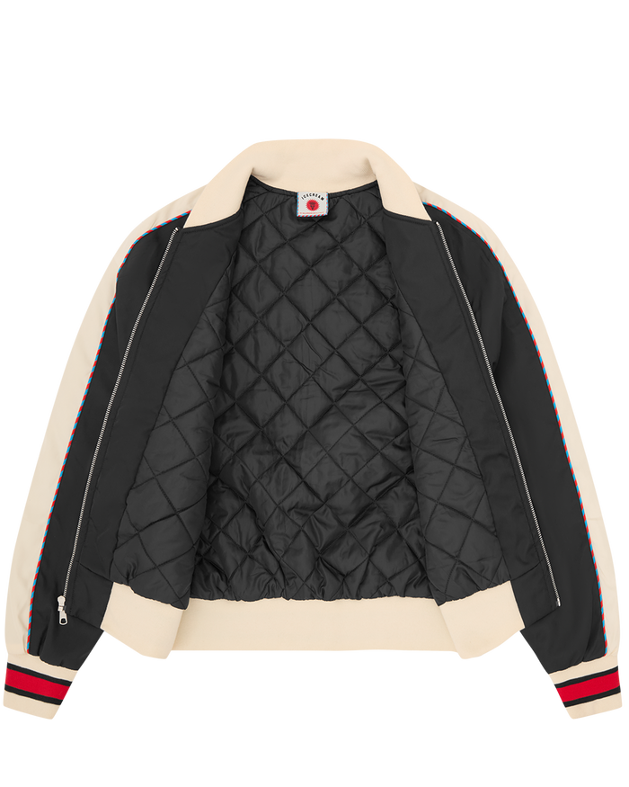 Running Dog Satin Bomber Jacket