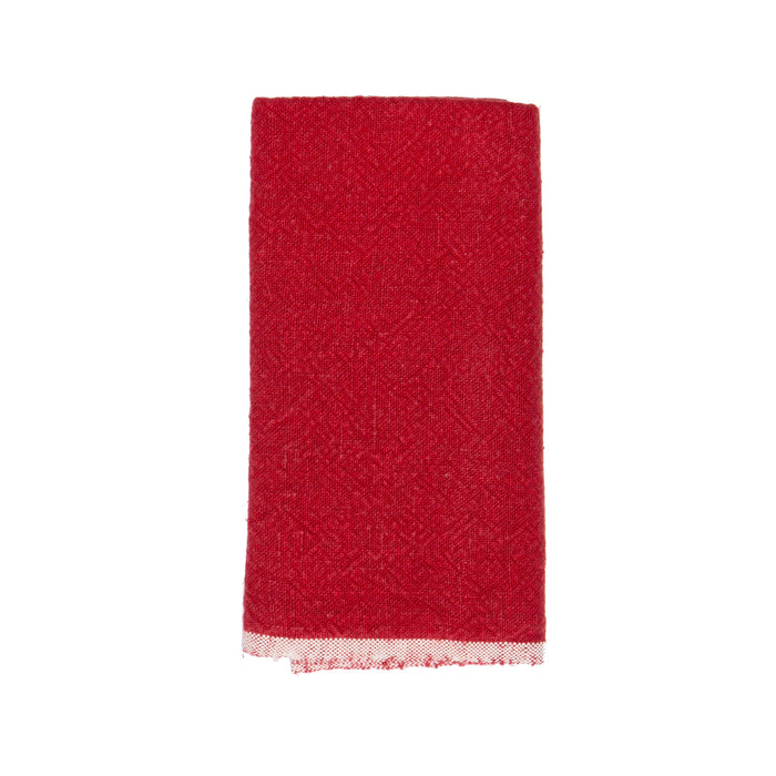 Russo Linen Kitchen Towels - Red - S/2