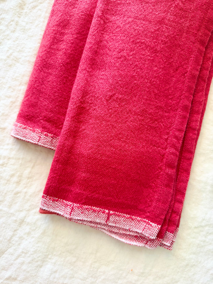 Russo Linen Kitchen Towels - Red - S/2