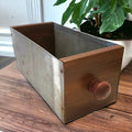 rustic wooden industrial decor drawer