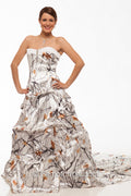 Sale 8896 Strapless True Timber Snowfall Wedding Gown With Train