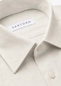 Sand Linen Blend Shirt - SARTORO