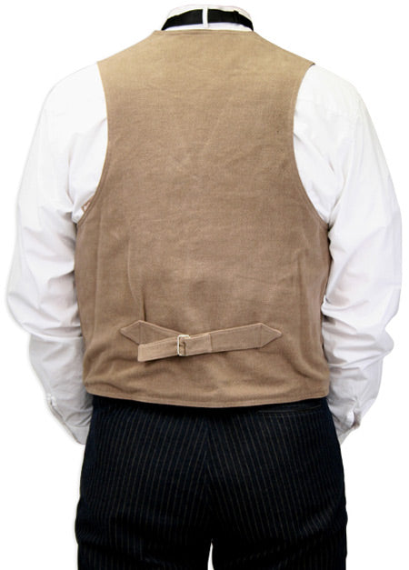Sand Mountain Brushed Cotton Vest - Tan