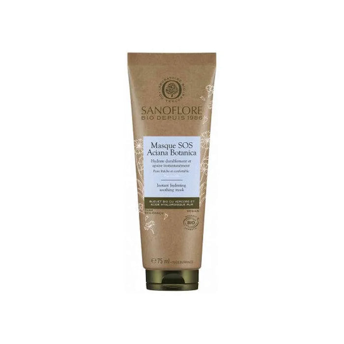 Masque SOS Aciana Botanica Sanoflore 75ml - Soin hydratant apaisant bio pour peaux sensibles