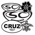 Santa Cruz Sticker Pack for Surfing Enthusiasts and Collectors - RFE Marketing Ventures