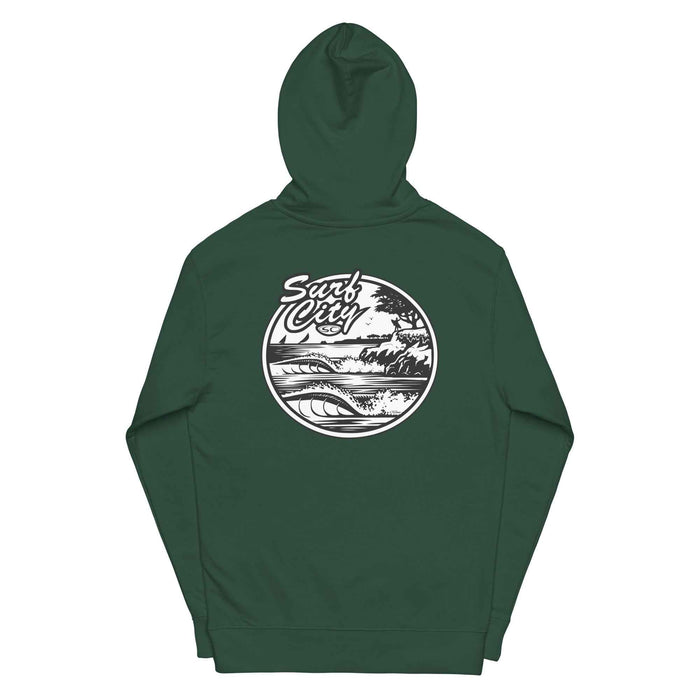 Santa Cruz Surf City Hoodie - Premium Men's Hoodie from Santa Cruz Surf Shop