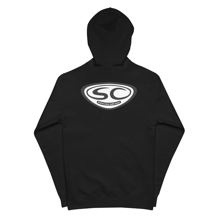 Santa Cruz Surf Shop Hoodie OG - Premium Men's Zip Hoodie - RFE Marketing Ventures