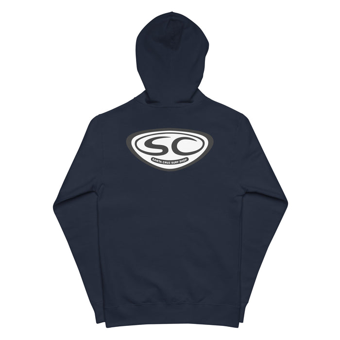 Santa Cruz Surf Shop Hoodie OG - Premium Men's Zip Hoodie - RFE Marketing Ventures