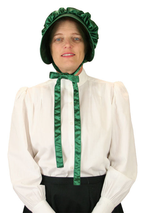 Satin Bonnet - Emerald