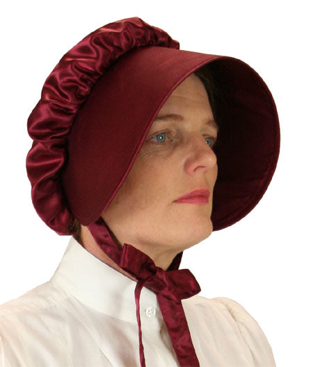 Satin Bonnet - Garnet