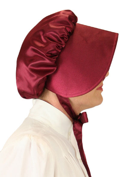 Satin Bonnet - Garnet