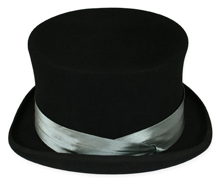 Hat Band - Charcoal Satin