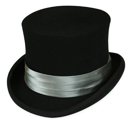 Hat Band - Charcoal Satin