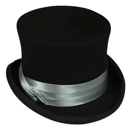 Hat Band - Charcoal Satin