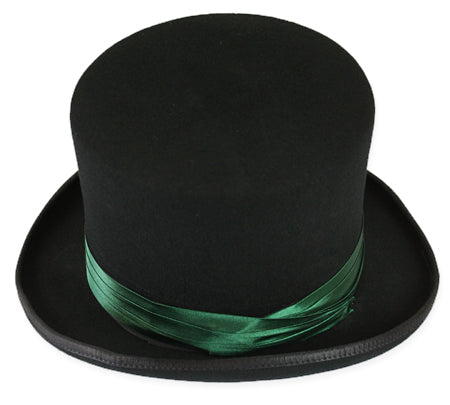 Hat Band - Emerald Green Satin