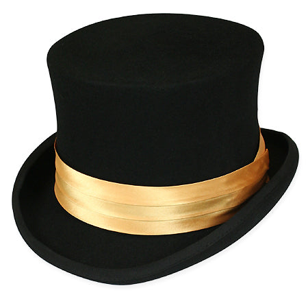 Hat Band - Gold Satin