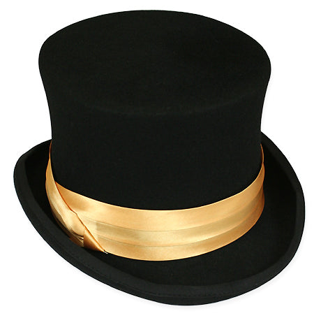 Hat Band - Gold Satin