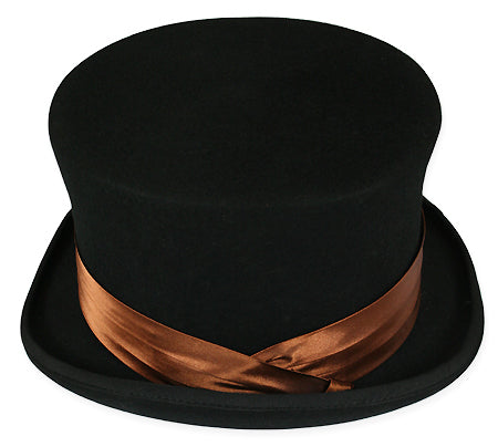 Hat Band - Light Brown Satin