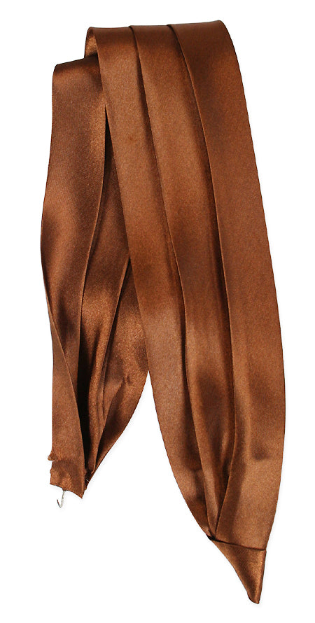 Hat Band - Light Brown Satin