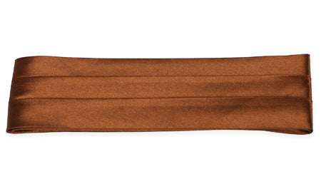 Hat Band - Light Brown Satin