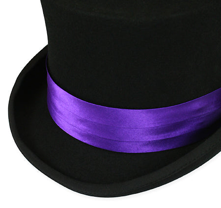 Hat Band - Purple Satin