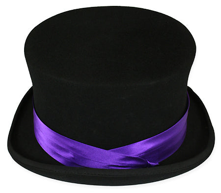 Hat Band - Purple Satin