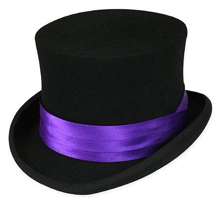 Hat Band - Purple Satin