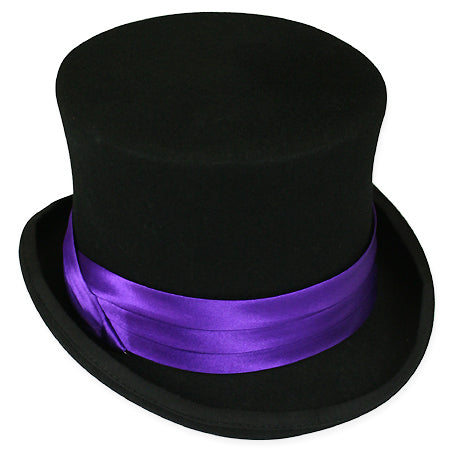 Hat Band - Purple Satin
