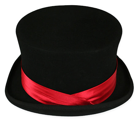 Hat Band - Red Satin
