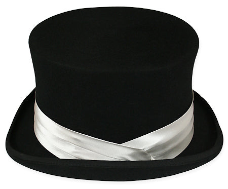 Satin Hat Band - Silver Gray