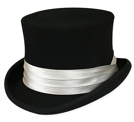 Satin Hat Band - Silver Gray