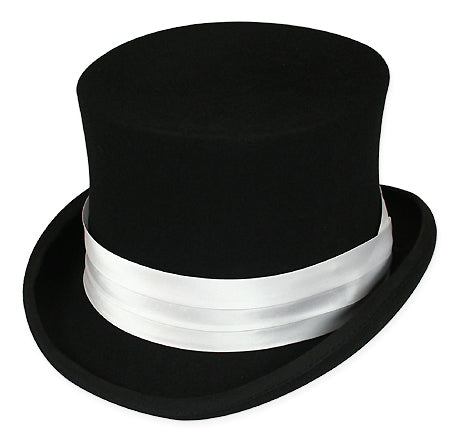 Hat Band - White Satin