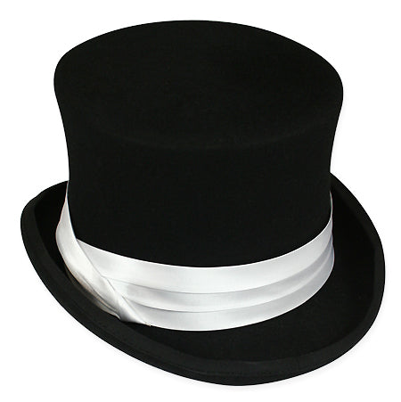 Hat Band - White Satin