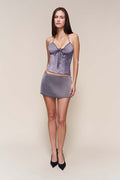 Satin Mini Skirt