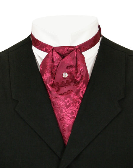 Satin Puff Tie - Black Cherry