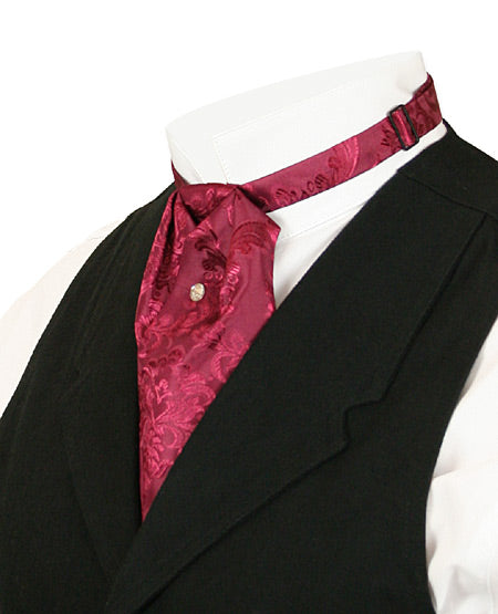 Satin Puff Tie - Black Cherry