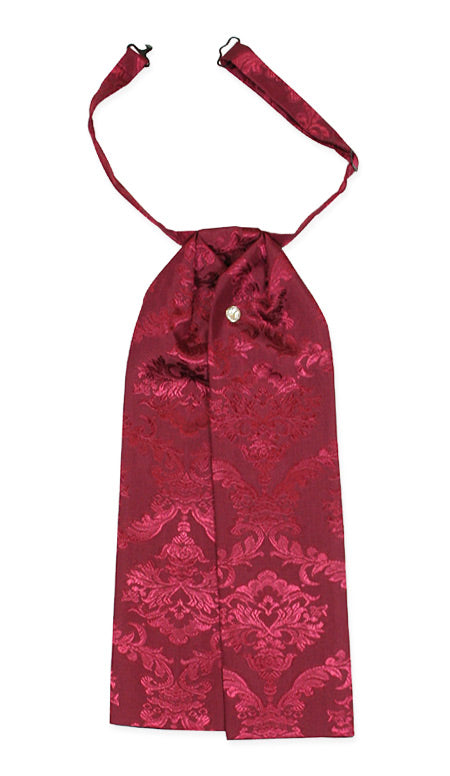 Satin Puff Tie - Black Cherry