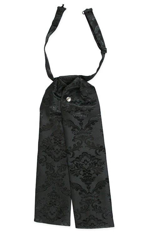 Satin Puff Tie - Black Farnsworth