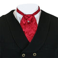 Satin Puff Tie - Red Duncan