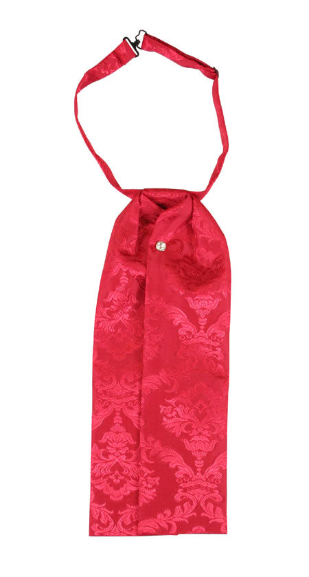 Satin Puff Tie - Red Duncan