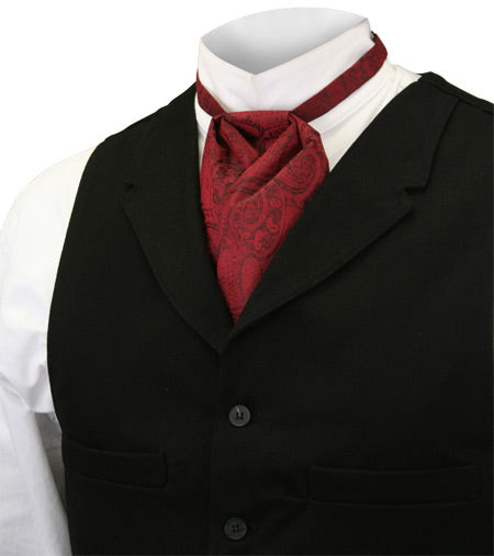 Satin Puff Tie - Red Putnam