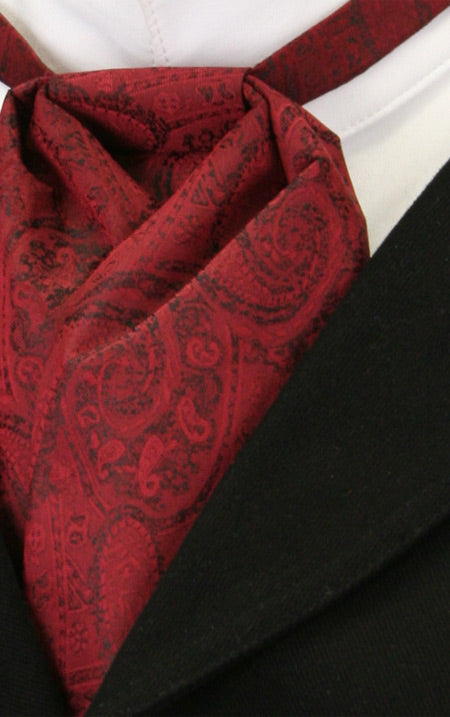 Satin Puff Tie - Red Putnam