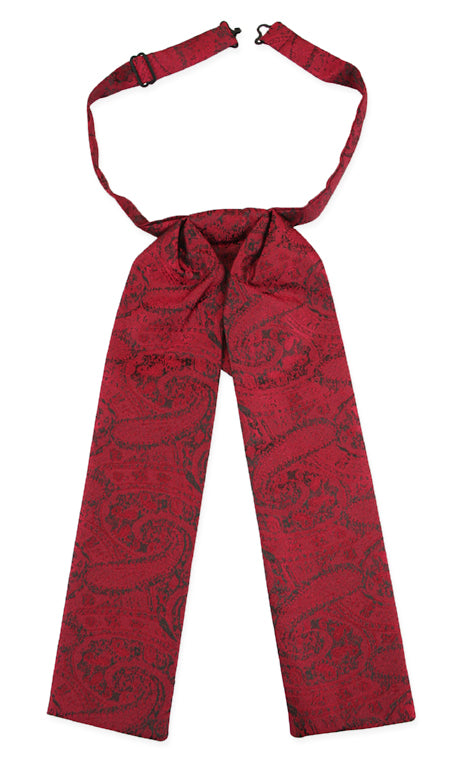 Satin Puff Tie - Red Putnam