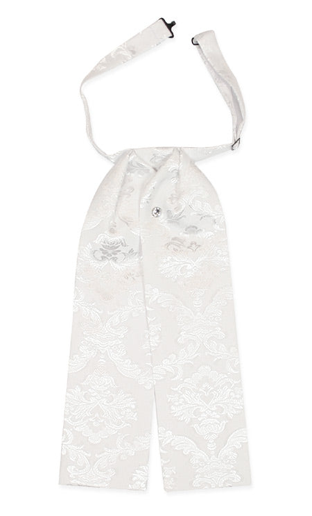 Satin Puff Tie - White Yukon