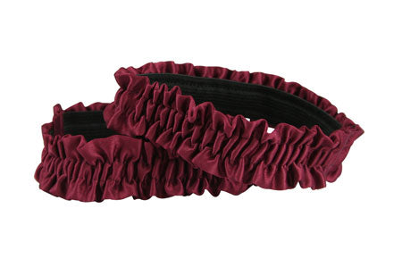 Satin Sleeve Garters - Burgundy (One Pair)