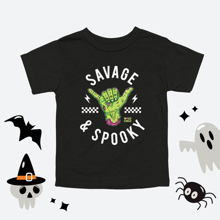 Savage and Spooky Halloween Toddler Tee