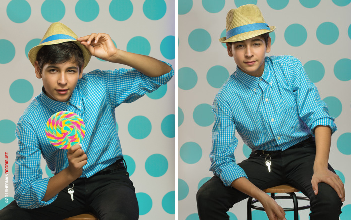 Savage Aqua Polka Dots Printed Background Paper