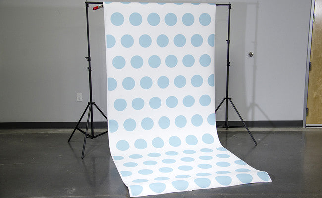 Savage Aqua Polka Dots Printed Background Paper