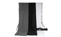 Savage Gray, Black & White Solid Colored Muslin Backdrop Kit