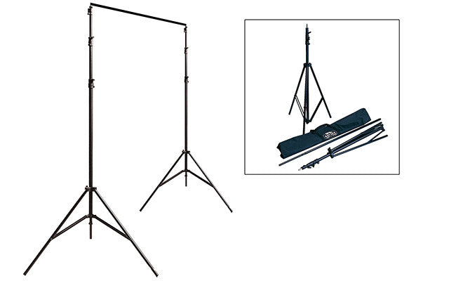 Savage Gray, Black & White Solid Colored Muslin Backdrop Kit